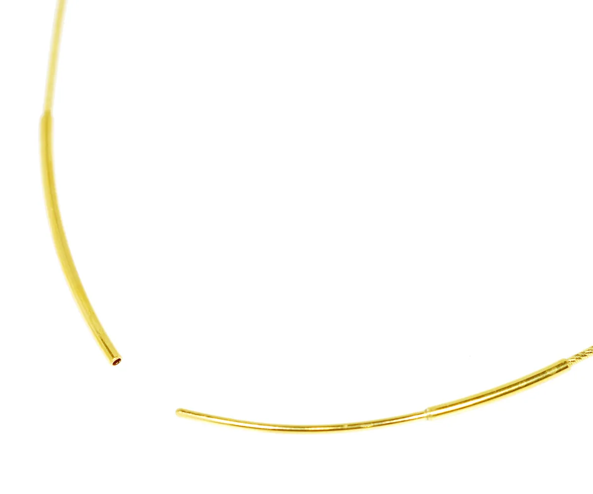 1.25mm Omega Gold Slide Clasp Chain