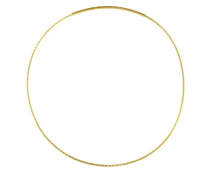 1.25mm Omega Gold Slide Clasp Chain