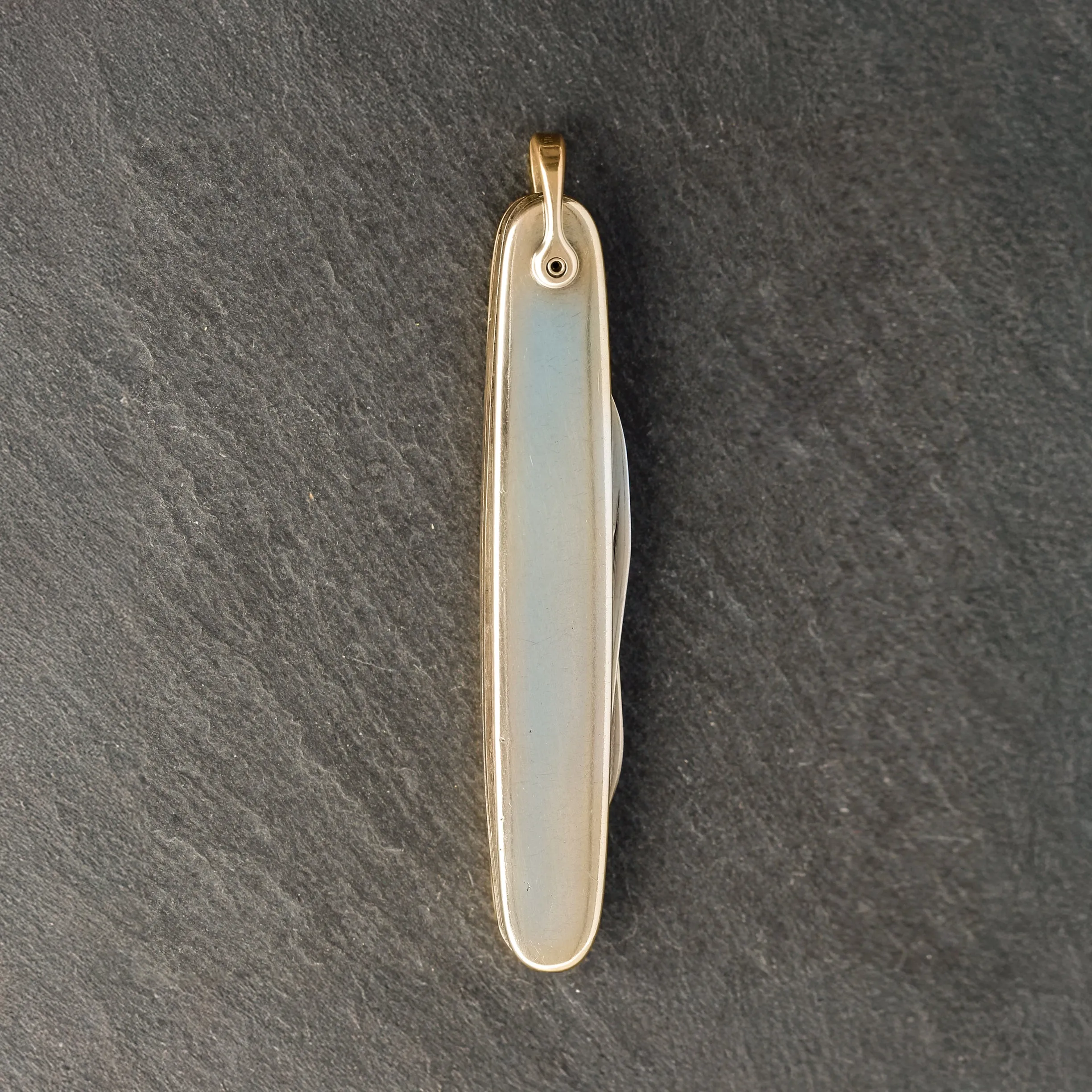 14k Gold Stainless Steel Pocket Knife Pendant