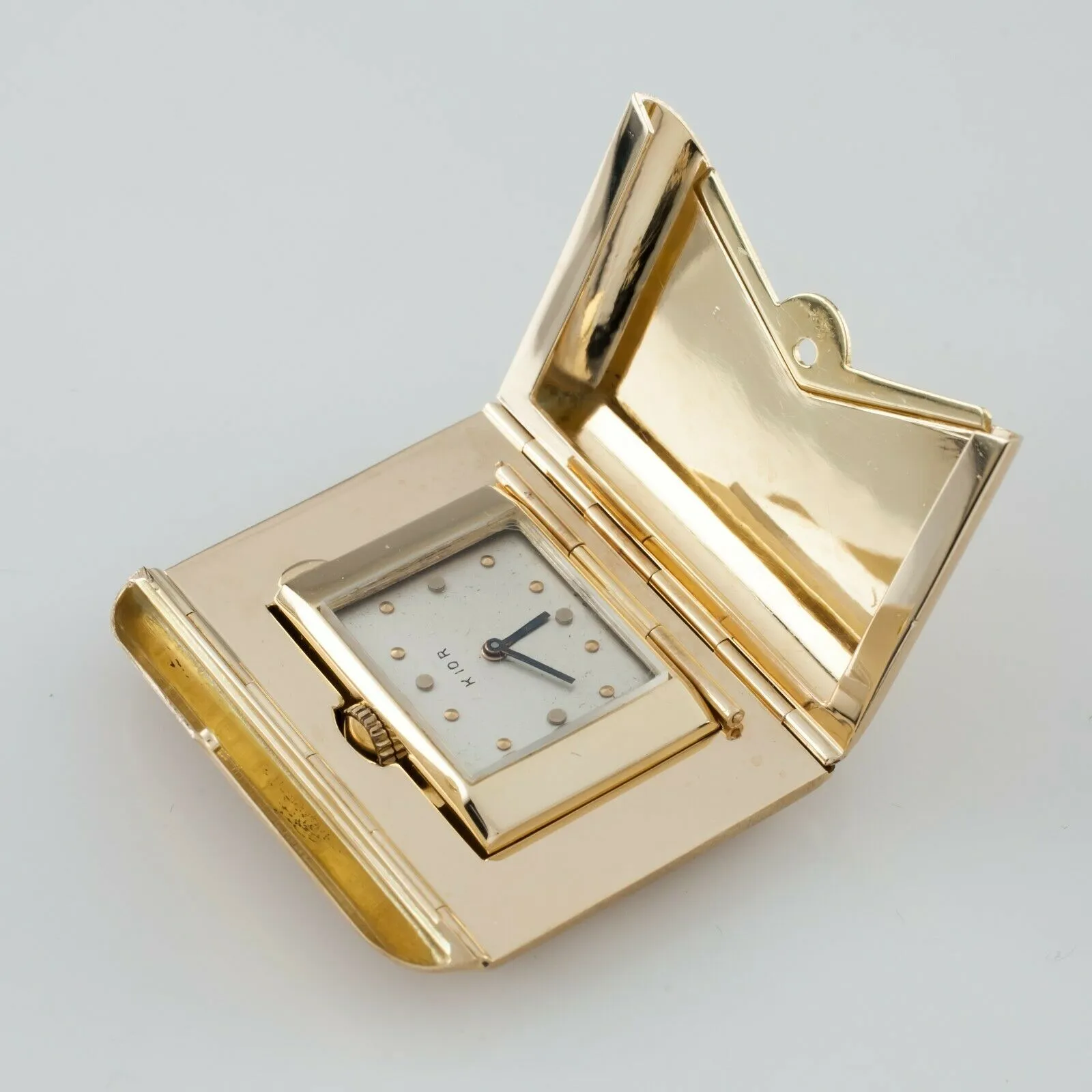 14k Yellow Gold Envelope Pocket Watch by Kior! Great Vintage Piece!