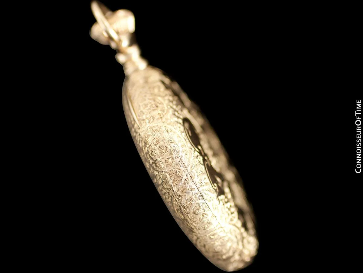 1870's E. Howard & Co. Antique 16 Size L Pocket Watch with Exceptional Fancy Dial - 14K Gold