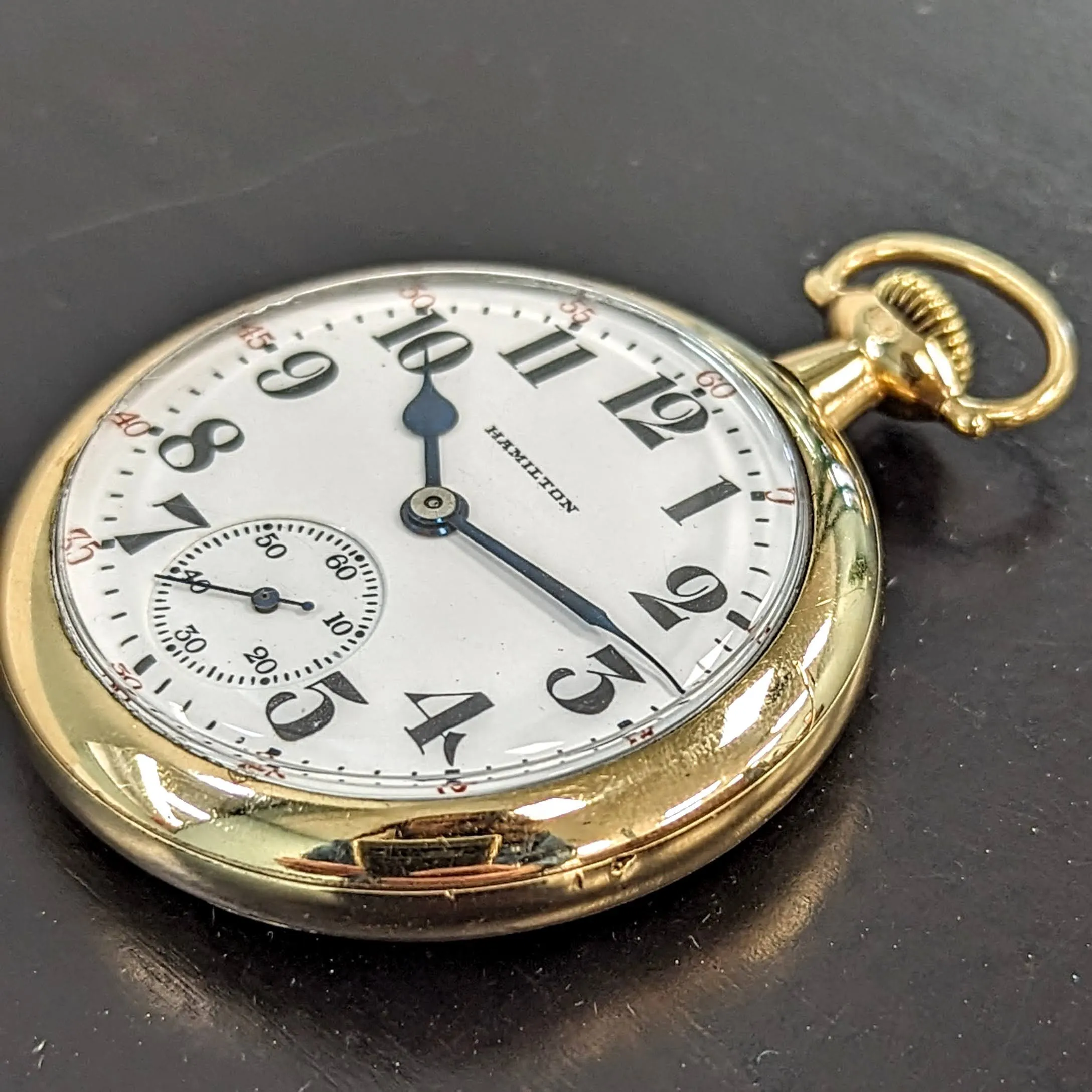 1926 HAMILTON Railroad Pocket Watch 21 Jewels Grade 992 5 ADJ. Vintage USA Made
