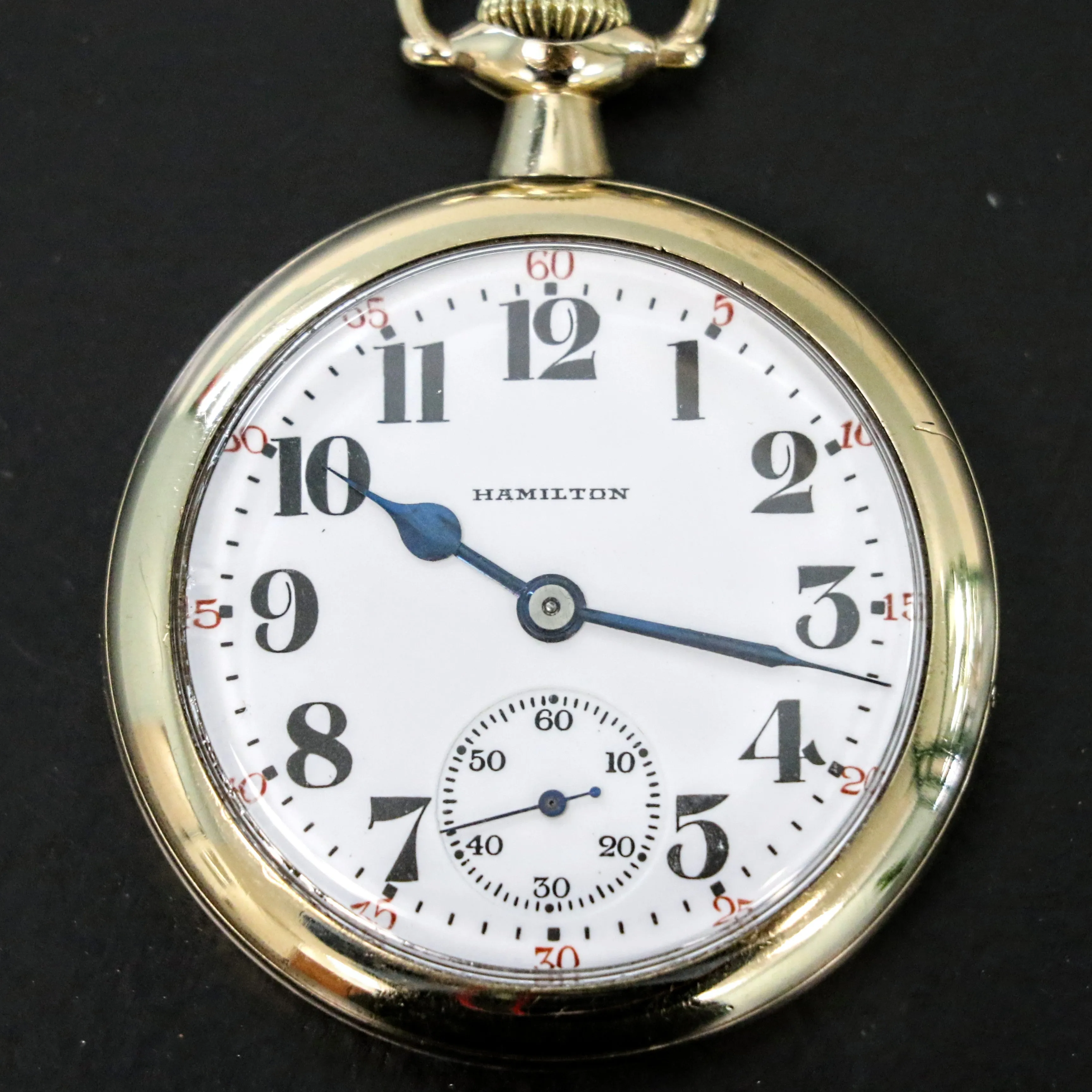 1926 HAMILTON Railroad Pocket Watch 21 Jewels Grade 992 5 ADJ. Vintage USA Made