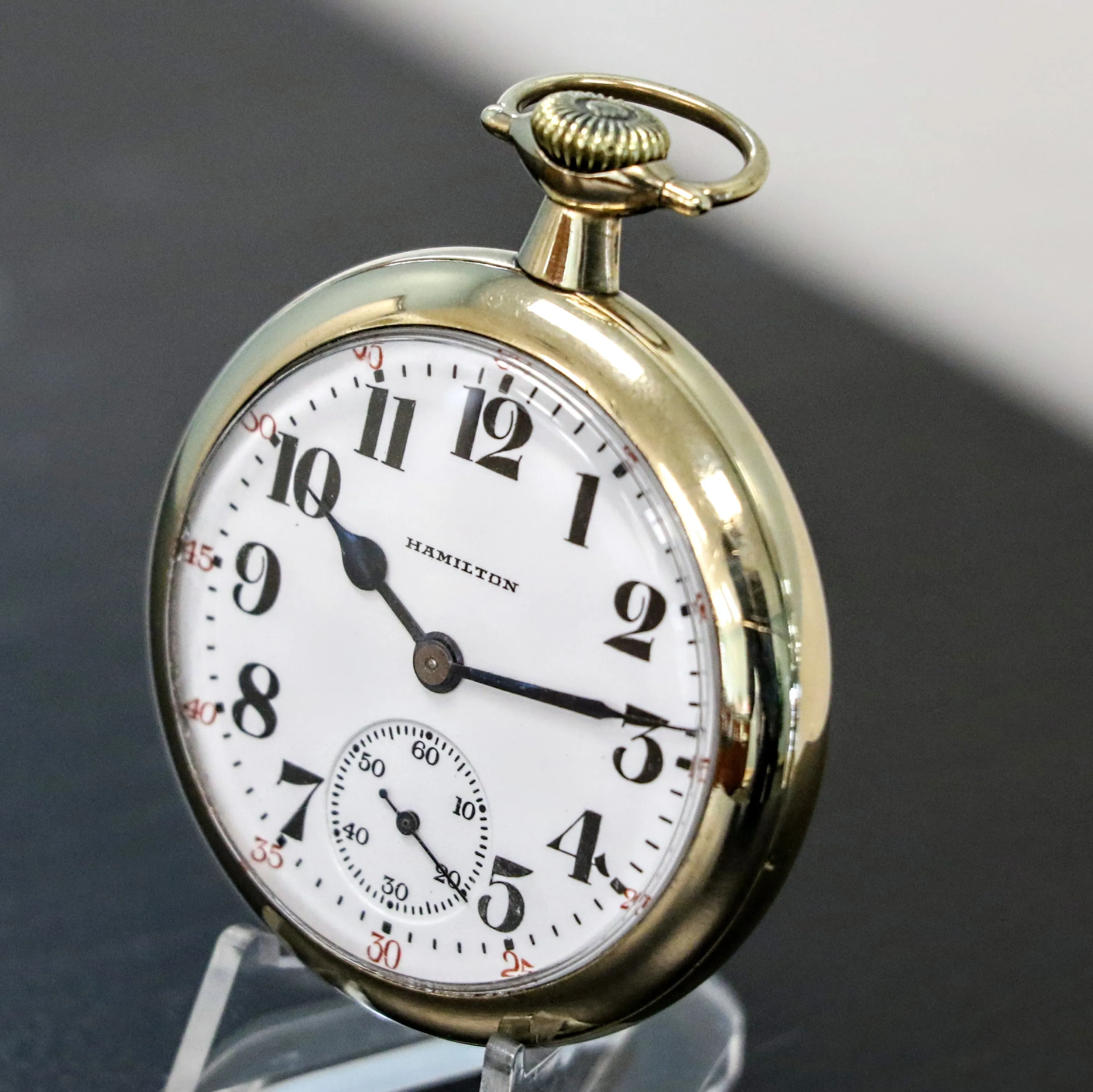 1926 HAMILTON Railroad Pocket Watch 21 Jewels Grade 992 5 ADJ. Vintage USA Made