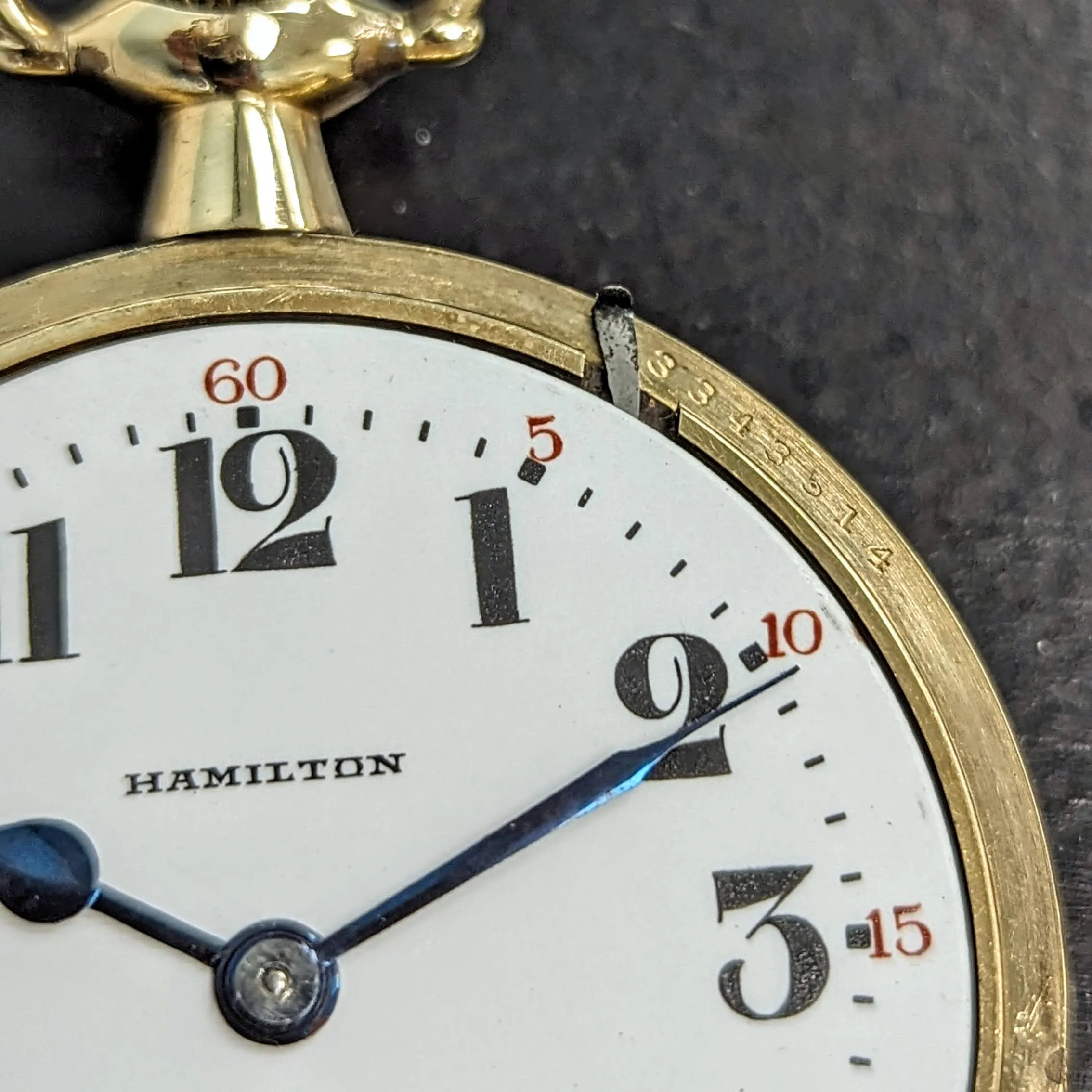 1926 HAMILTON Railroad Pocket Watch 21 Jewels Grade 992 5 ADJ. Vintage USA Made