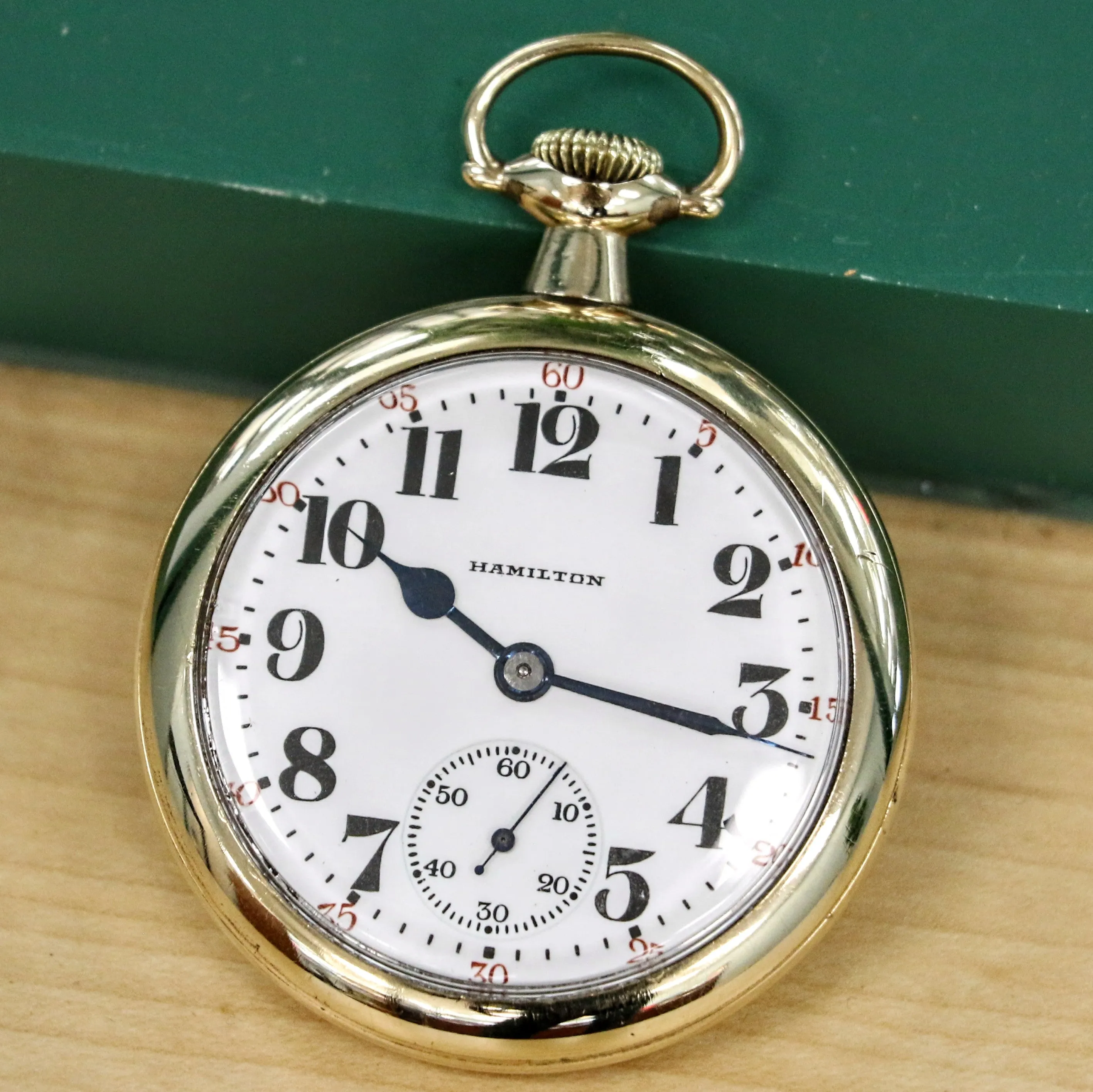 1926 HAMILTON Railroad Pocket Watch 21 Jewels Grade 992 5 ADJ. Vintage USA Made