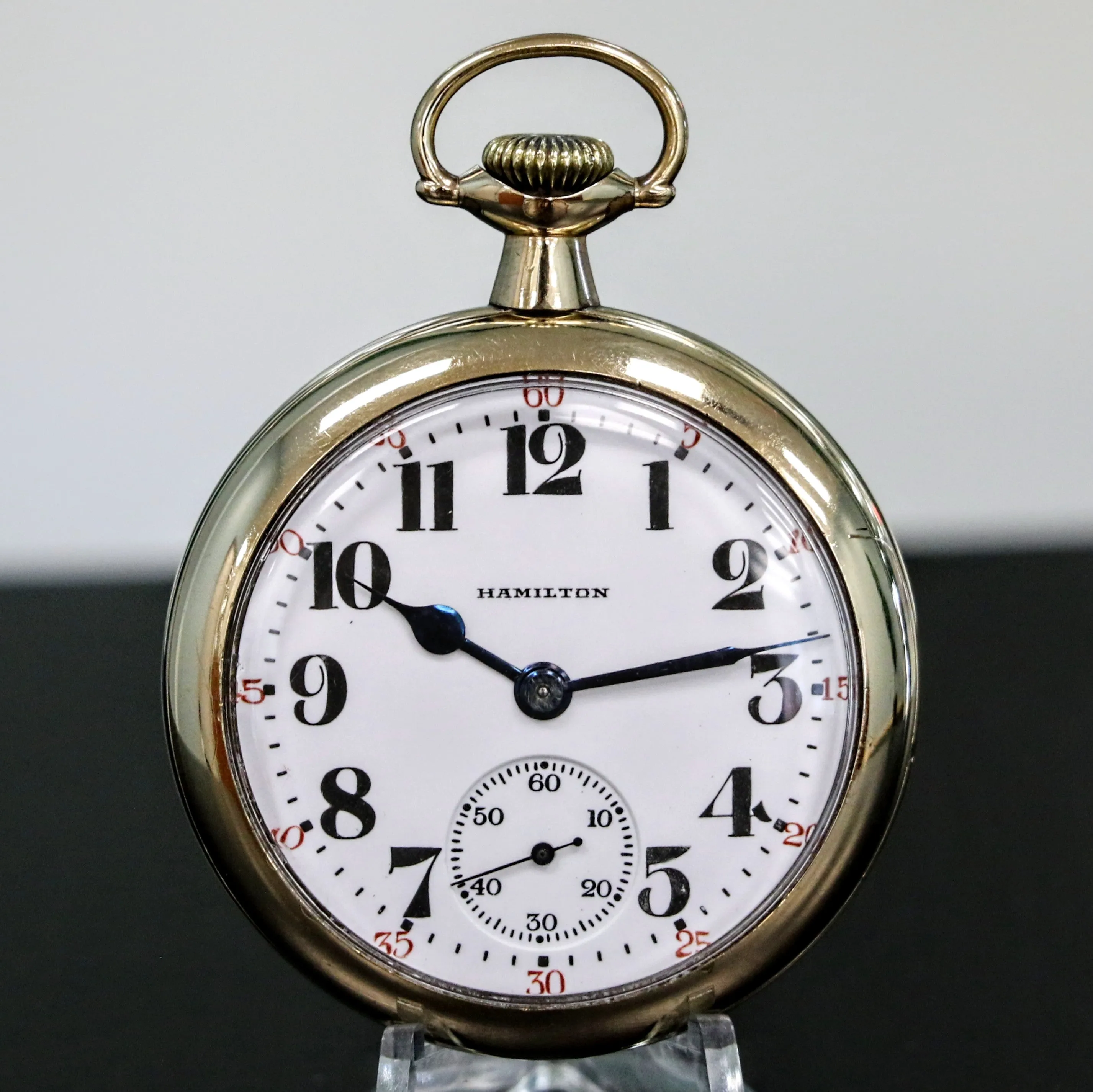 1926 HAMILTON Railroad Pocket Watch 21 Jewels Grade 992 5 ADJ. Vintage USA Made