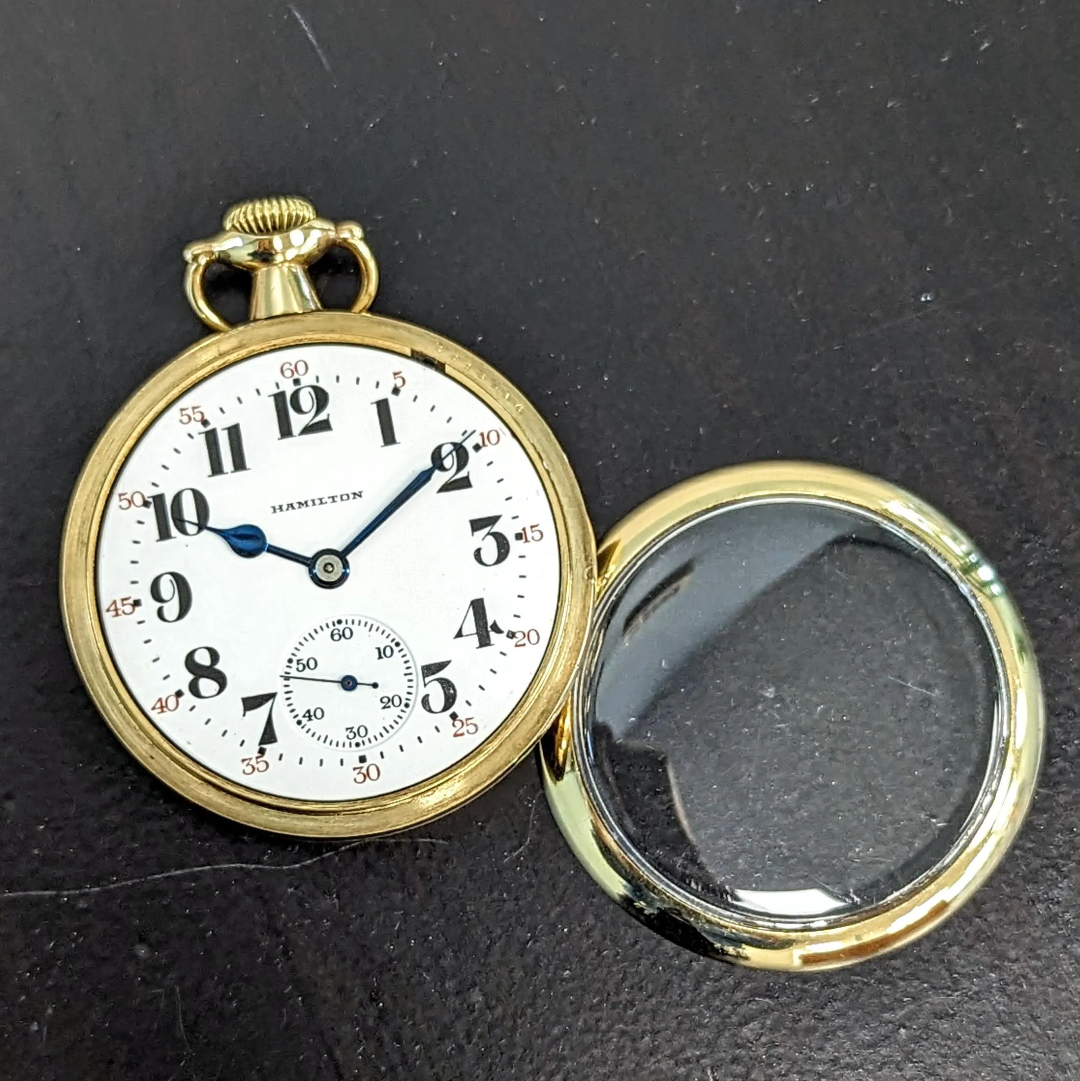 1926 HAMILTON Railroad Pocket Watch 21 Jewels Grade 992 5 ADJ. Vintage USA Made