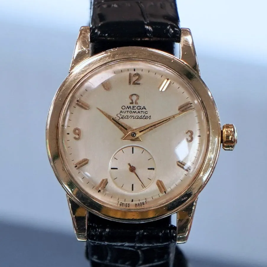 1957 OMEGA Seamaster Automatic Watch Ref. FX6249 Cal. 490 Wristwatch 14K G.F. - IN BOX