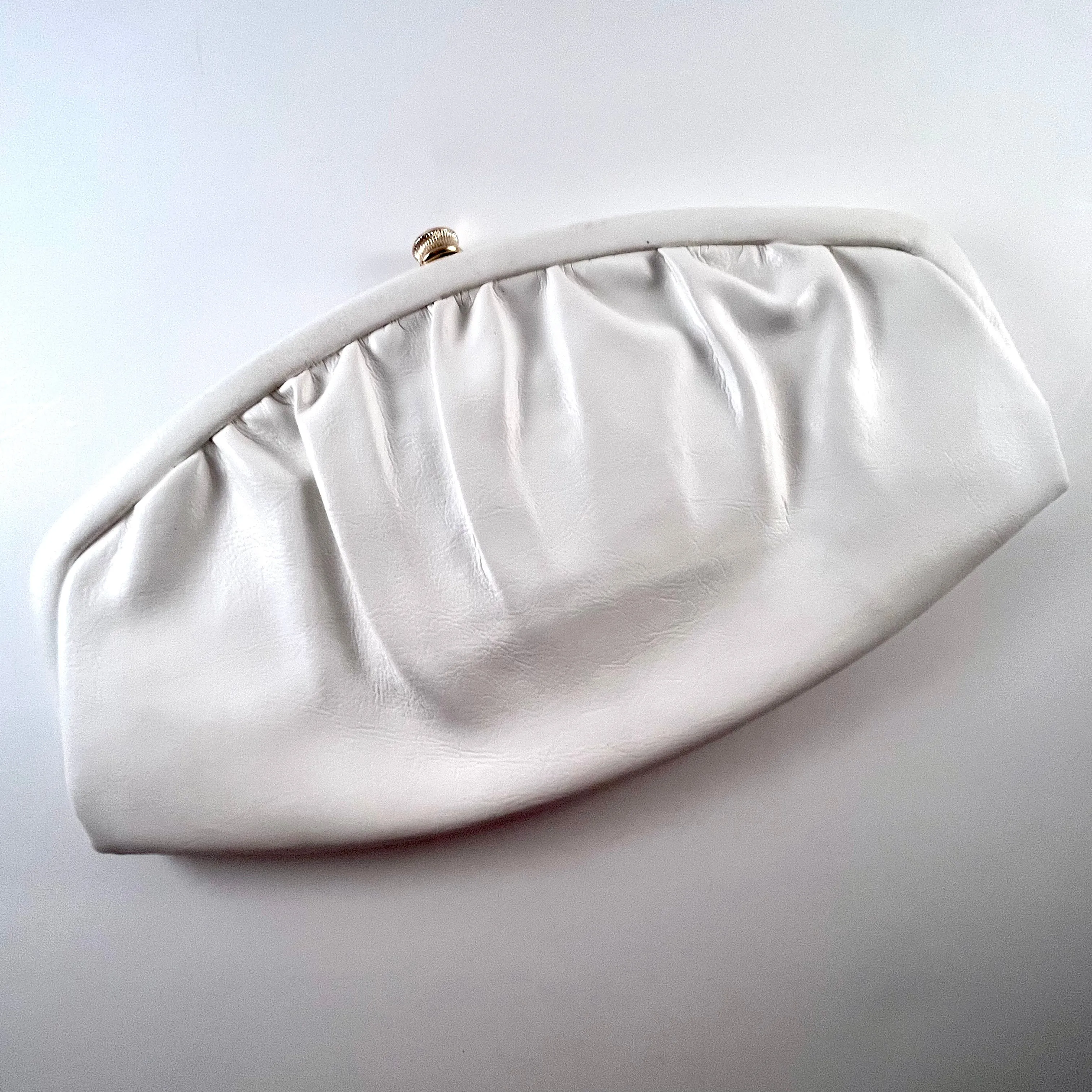 1960s Bobbi Jerome White Clutch