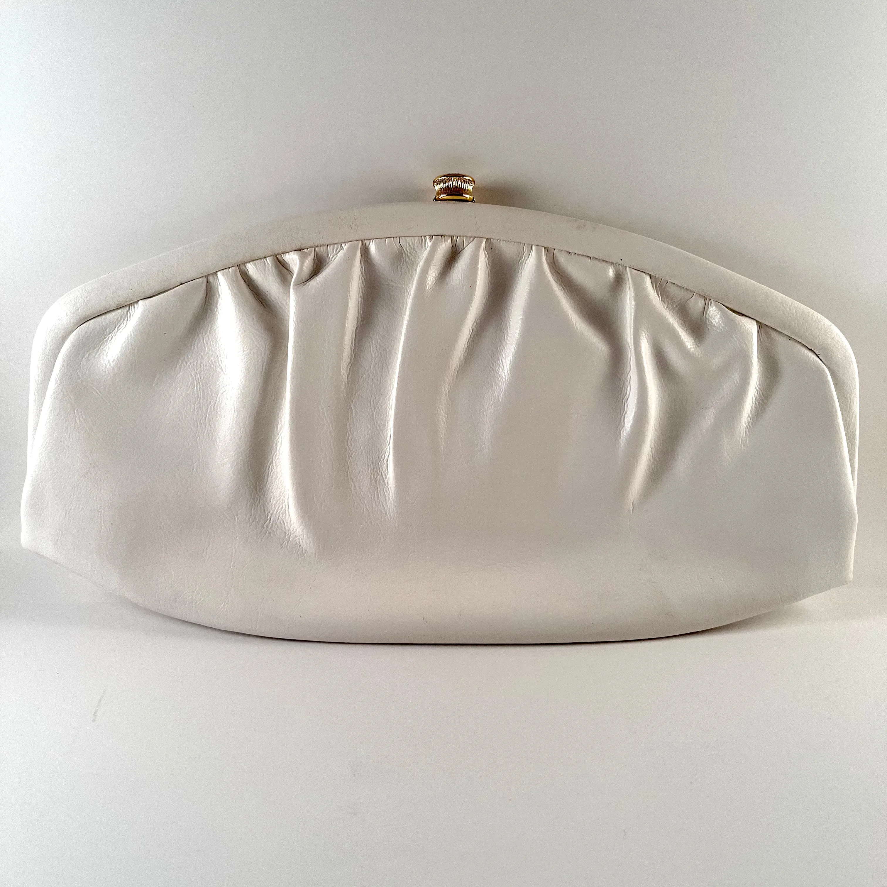 1960s Bobbi Jerome White Clutch