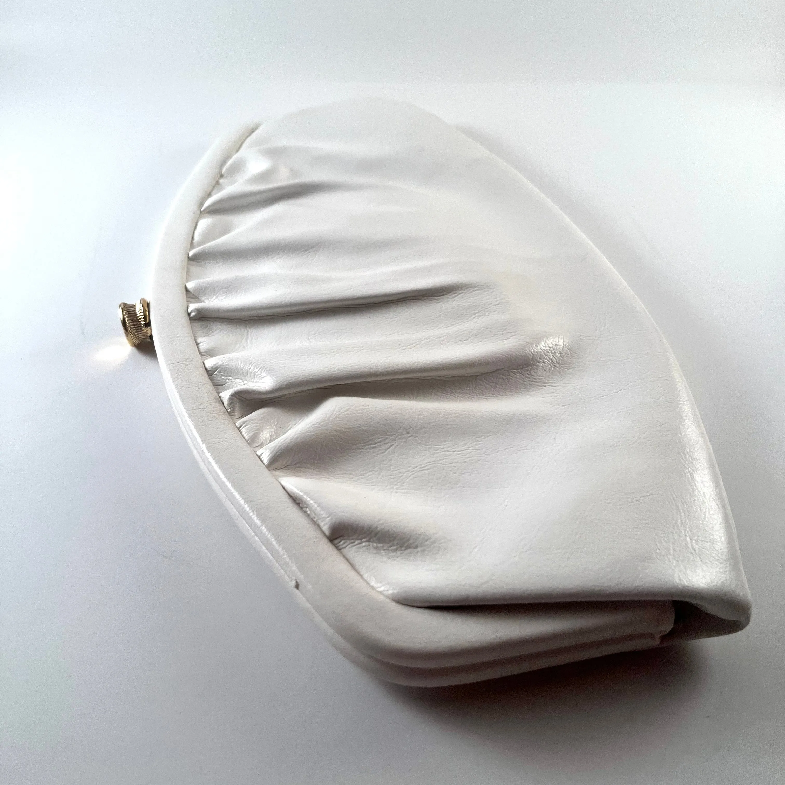 1960s Bobbi Jerome White Clutch