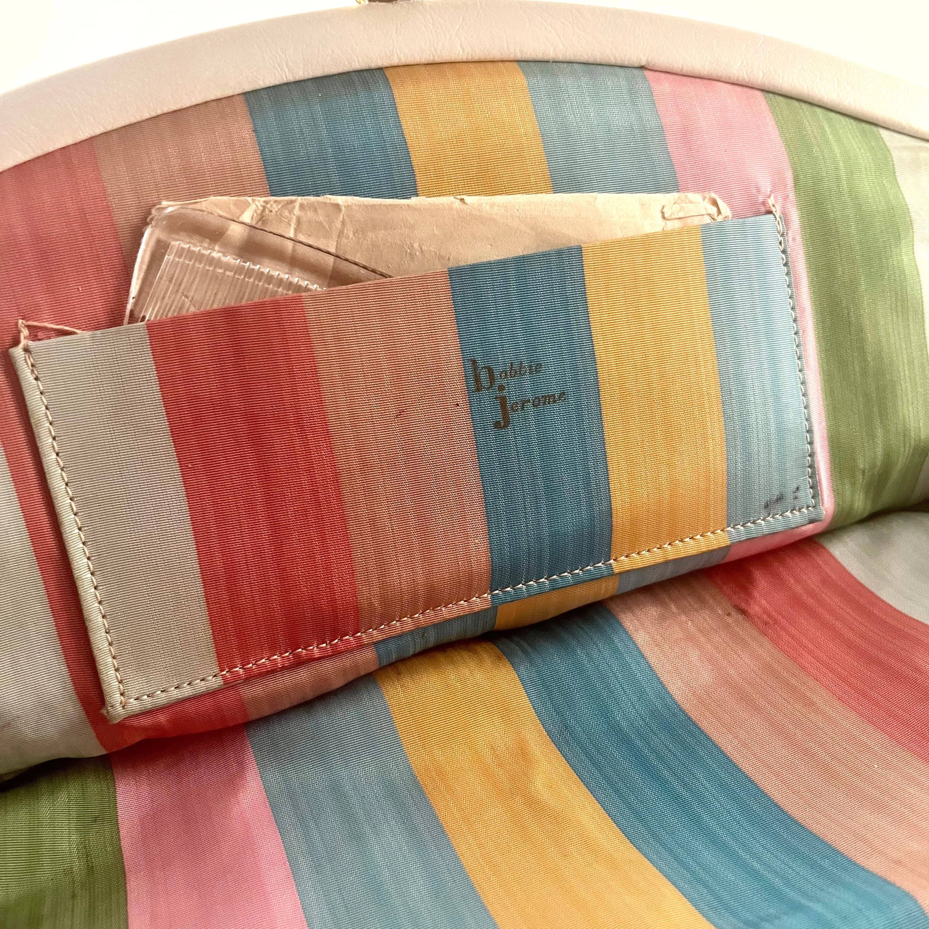 1960s Bobbi Jerome White Clutch