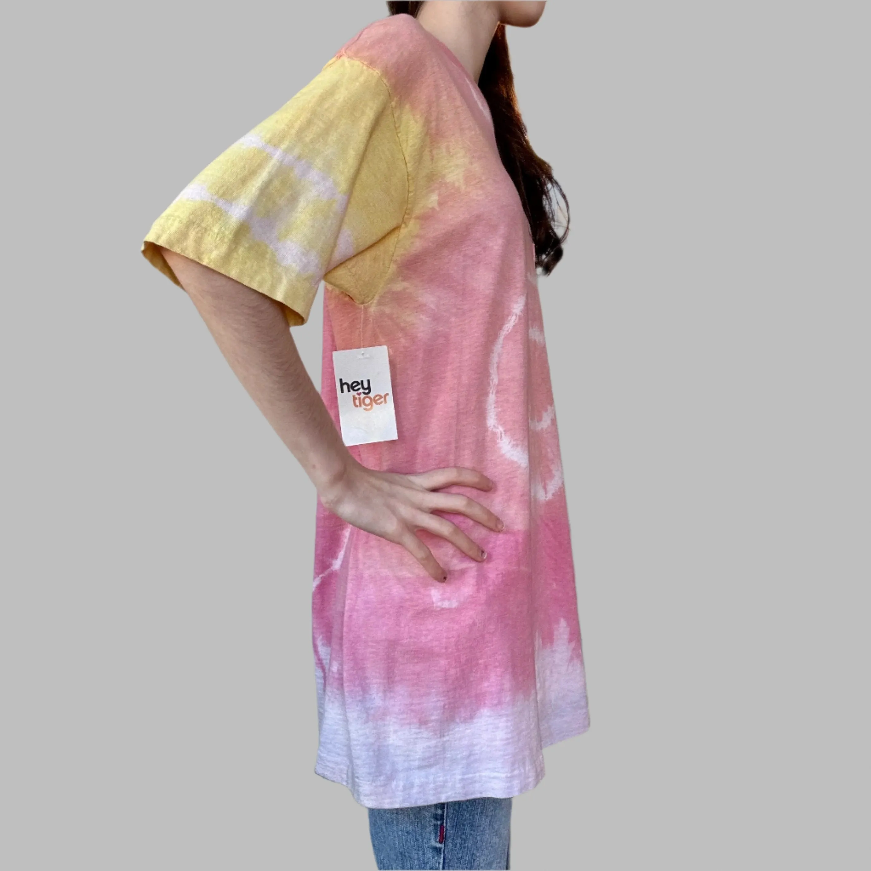 1960s B.V.D tie dye pocket tee