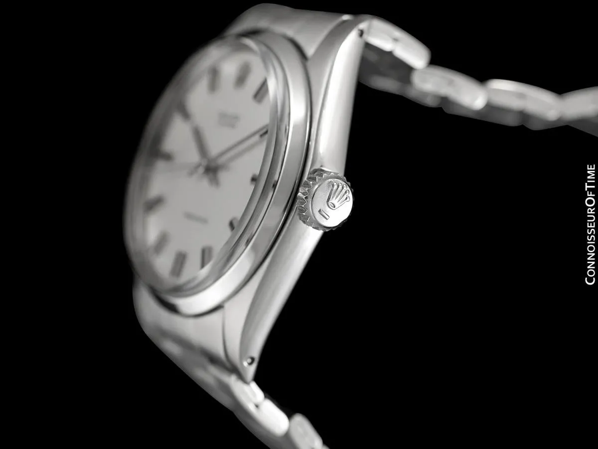 1971 Rolex Oyster Classic Vintage Mens Handwound Watch, Stainless Steel