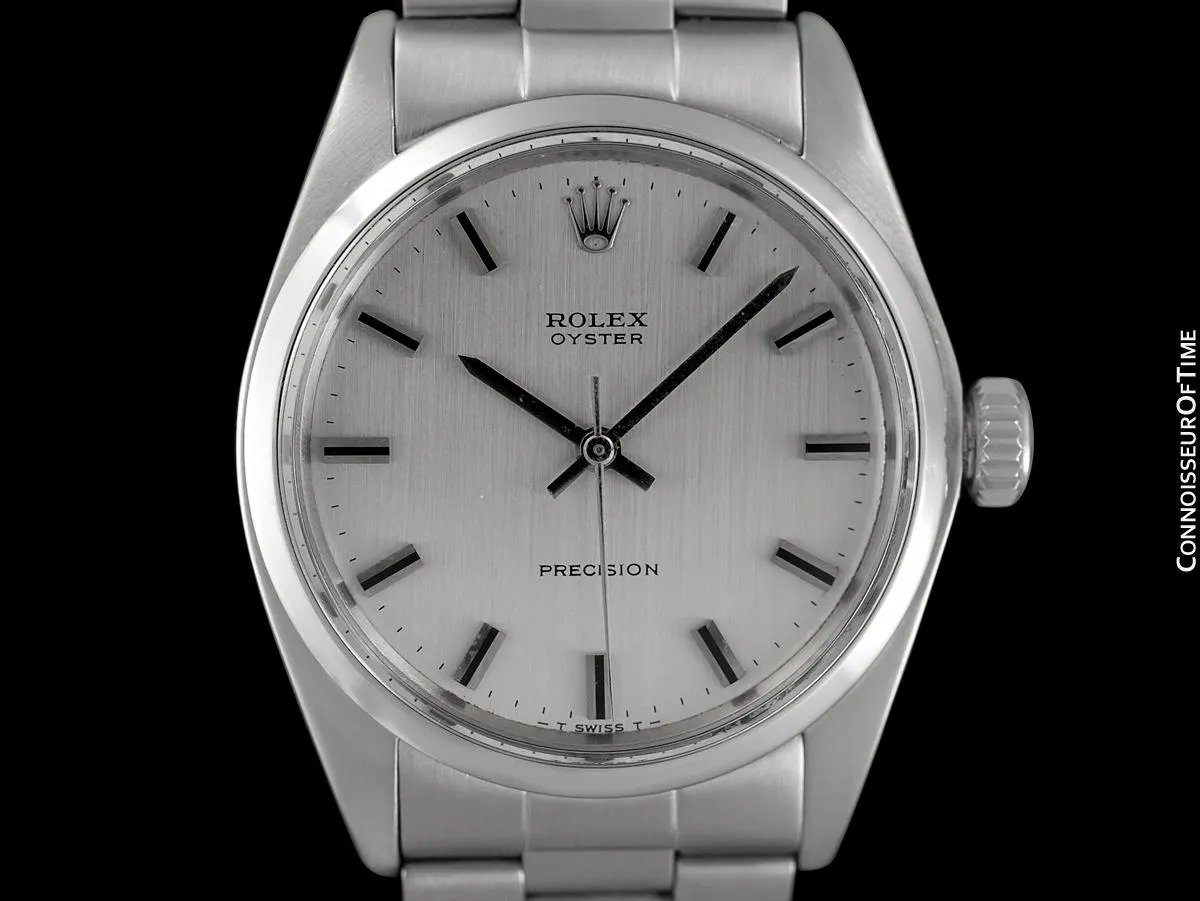 1971 Rolex Oyster Classic Vintage Mens Handwound Watch, Stainless Steel