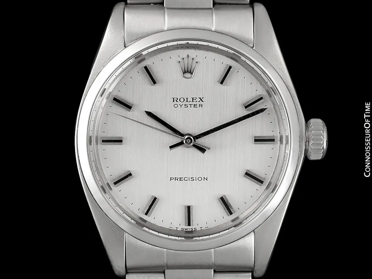 1971 Rolex Oyster Classic Vintage Mens Handwound Watch, Stainless Steel