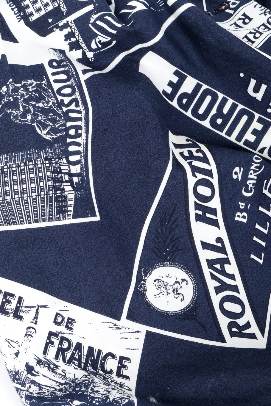 1989 S/S Grand Hotel Print Pants