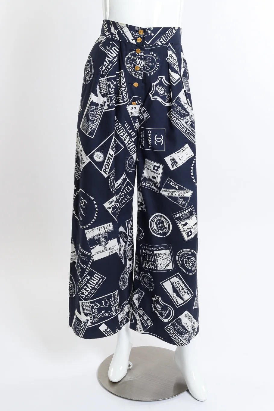 1989 S/S Grand Hotel Print Pants