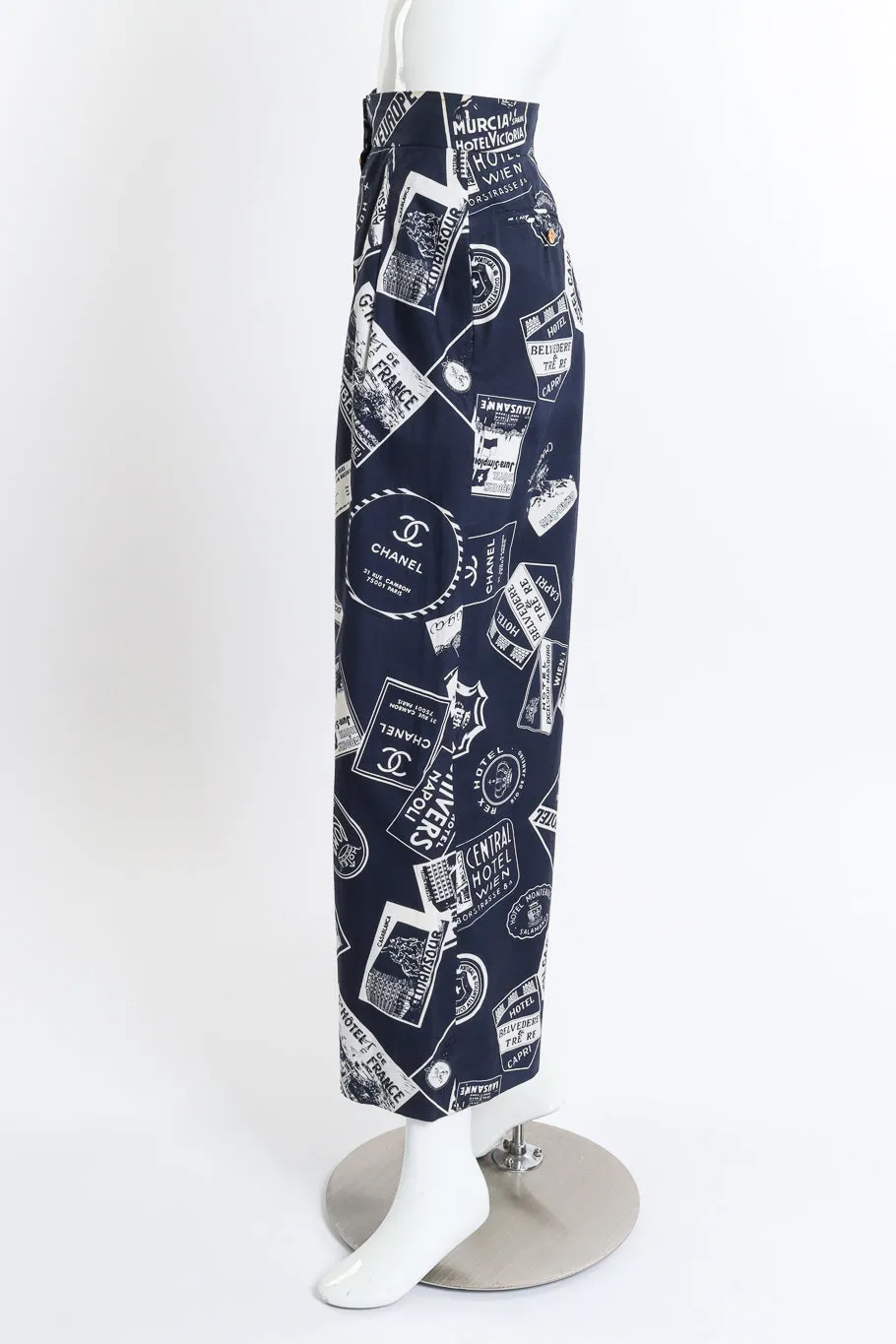 1989 S/S Grand Hotel Print Pants