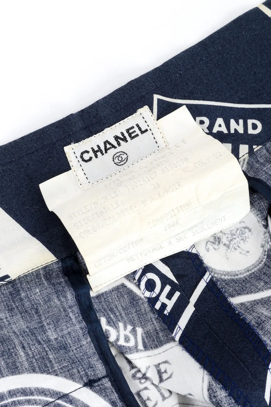 1989 S/S Grand Hotel Print Pants