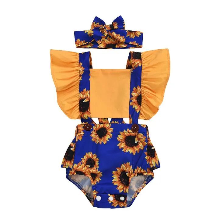 2Pcs Baby Clothes Girl Ruched Leopard Print Sleeveless Baby Rompers Jumpsuit Headband Summer Casual Baby Clothes Outfits