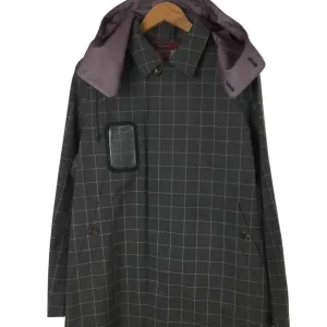 [3] UNDERCOVER 3-layer T / W Pen check ball collar coat