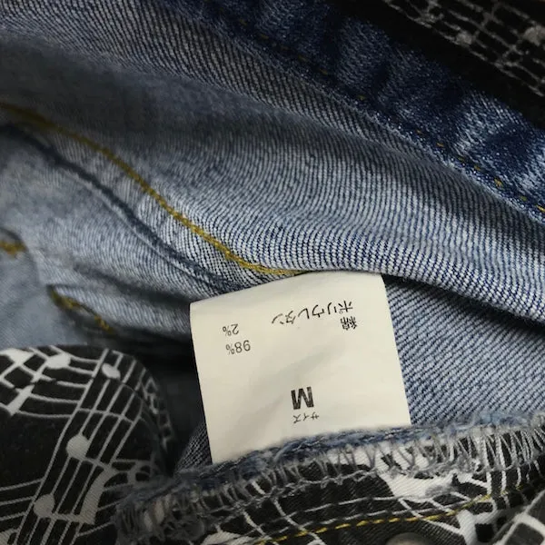 [32] Number Nine x Nano Universe Cropped Damaged Denim Jeans Indigo