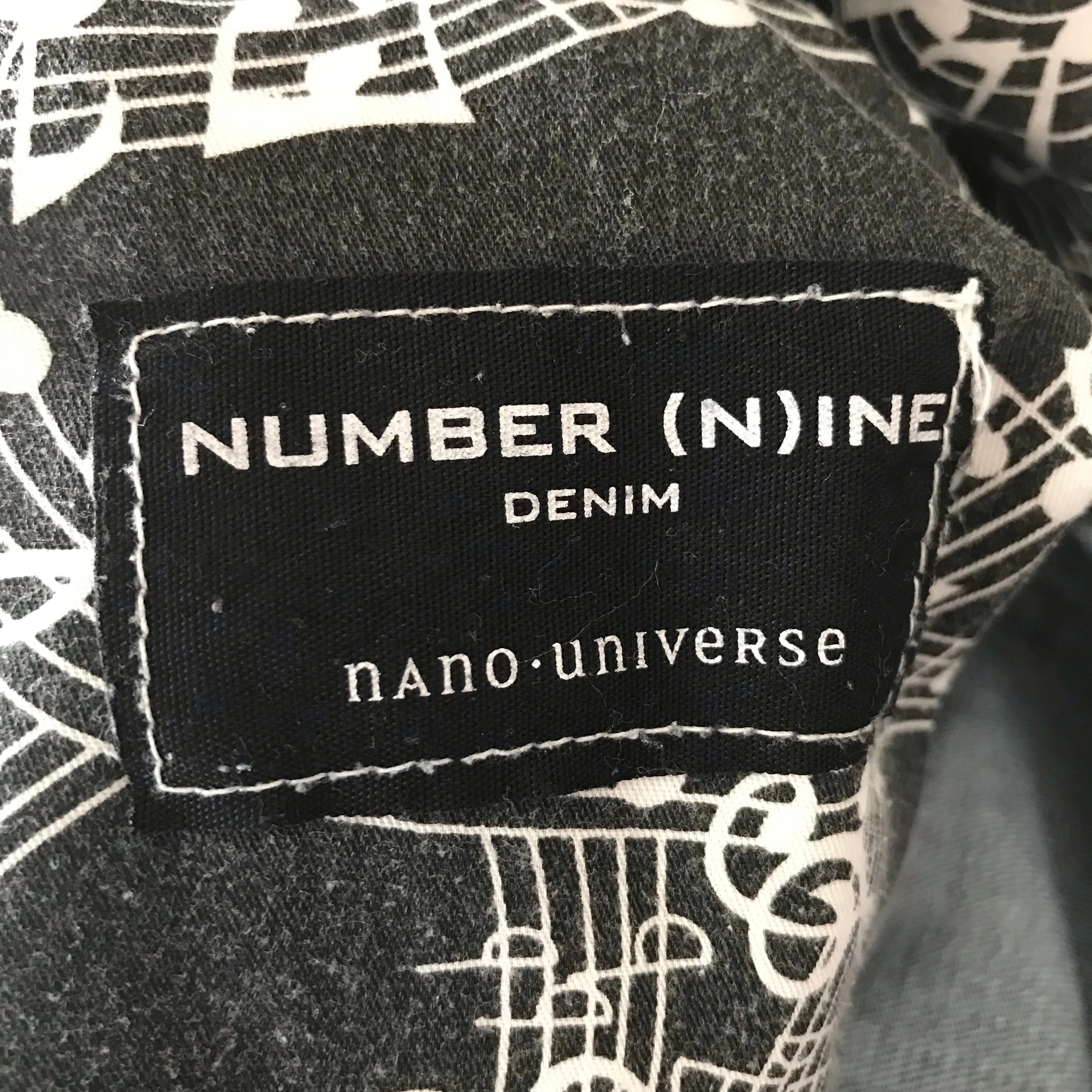 [32] Number Nine x Nano Universe Cropped Damaged Denim Jeans Indigo