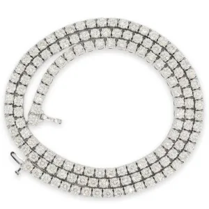 3.8mm Tennis Chain 22 inch length 21 CTTW 15 Pointer Diamonds