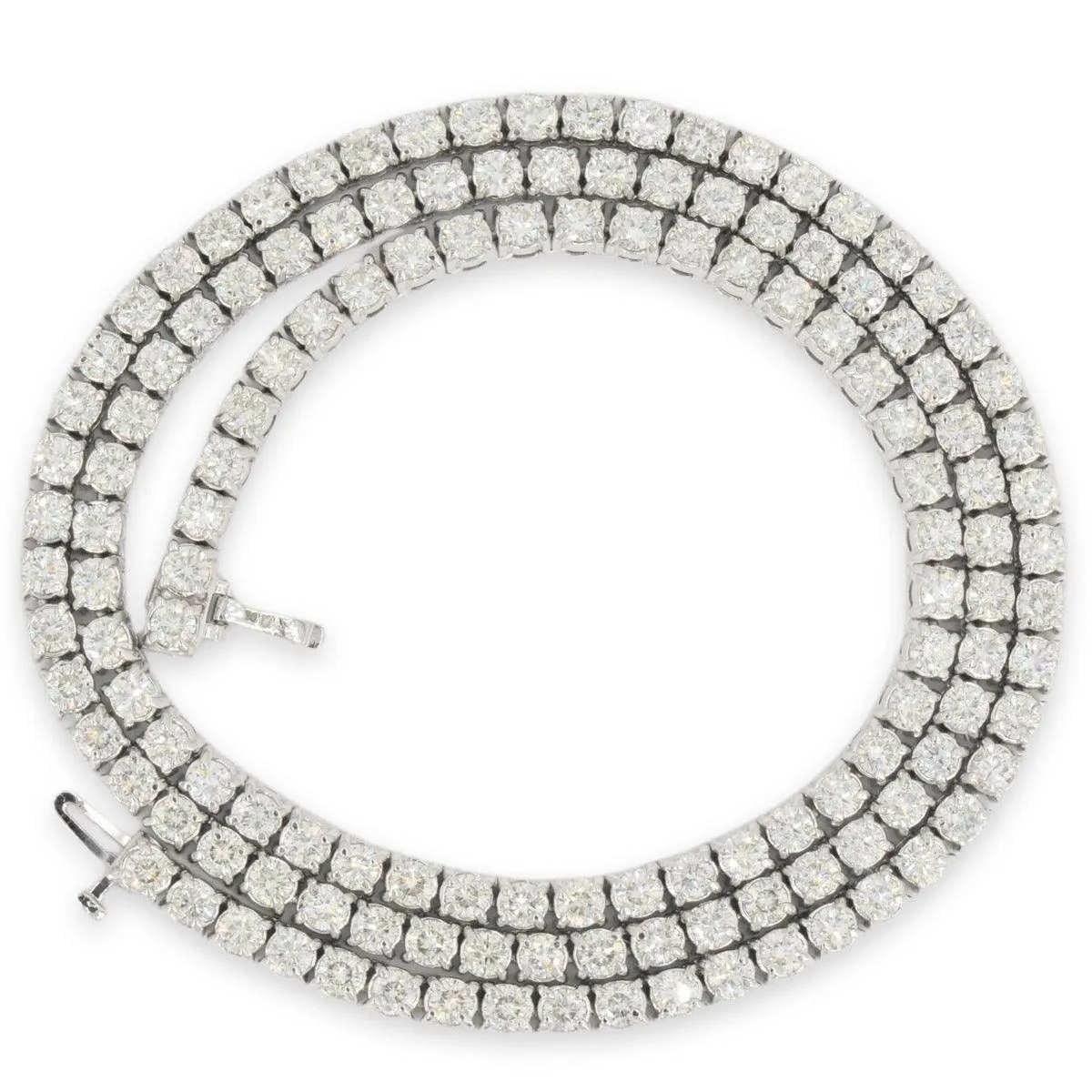 3.8mm Tennis Chain 22 inch length 21 CTTW 15 Pointer Diamonds