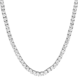 3mm 18"-24" One Row Silver Tennis Necklace Hip Hop Chain