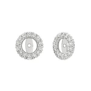 4MM DIAMOND EARRING JACKETS 14K GOLD (0.42 CTW)