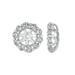 4MM DIAMOND EARRING JACKETS 14K GOLD (1.17 CTW)