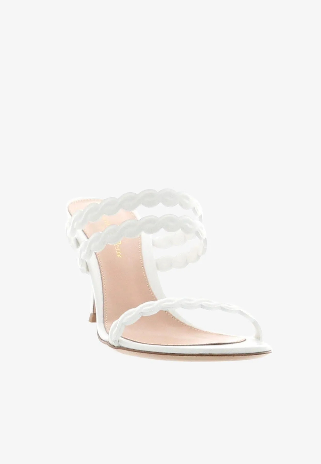 70 Scalloped Leather Mules