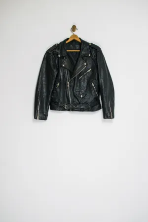 70’s LEATHER JACKET / MEDIUM
