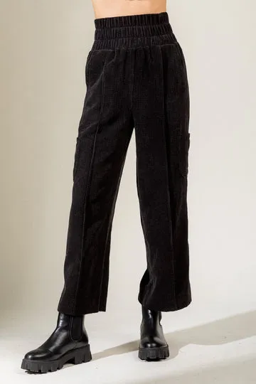 851 BLACK CORDUROY PANTS