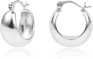 925 Sterling Silver Hoop Earrings