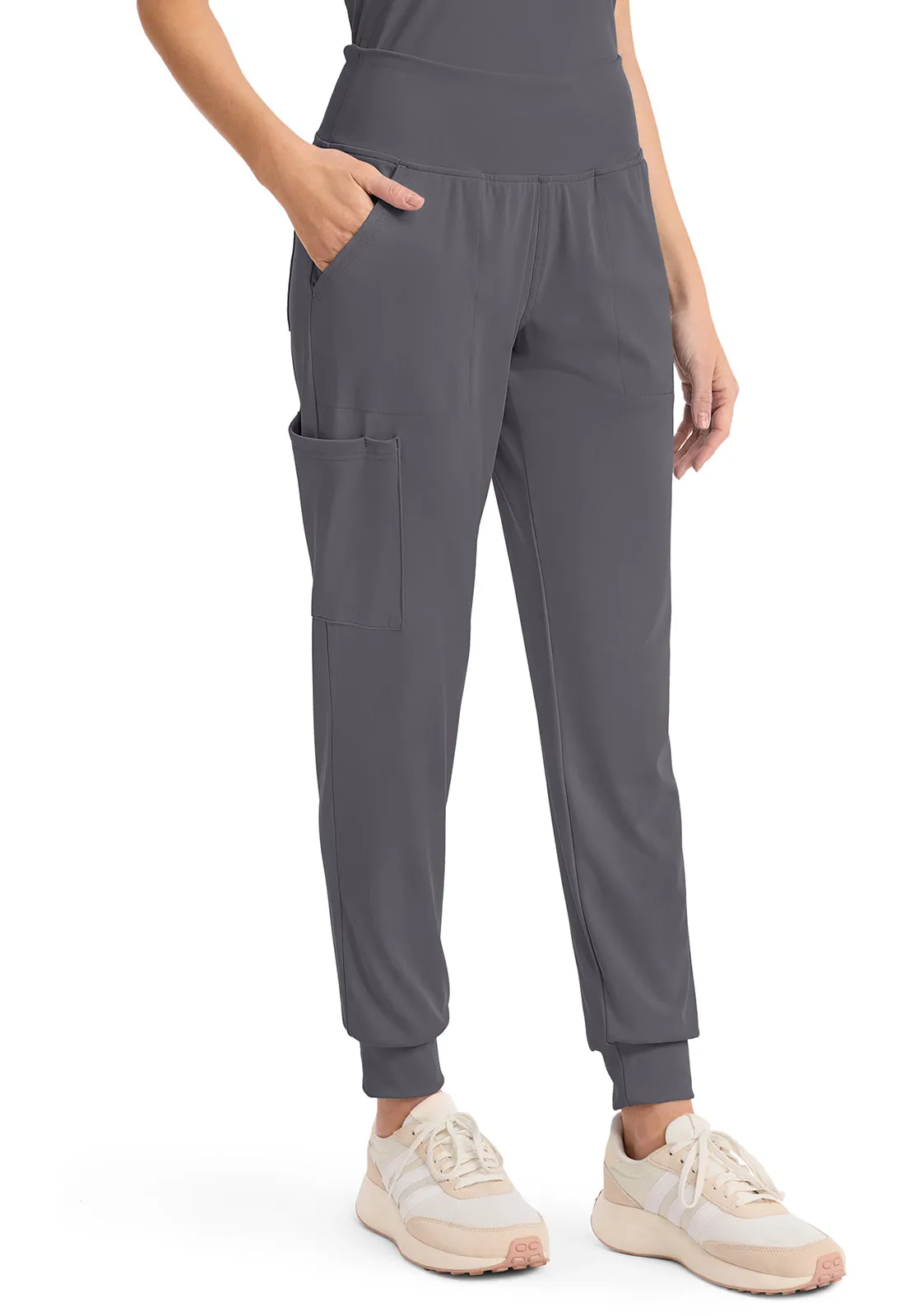 Achieve CK033 Women's 5-Pocket Jogger Pants Pewter
