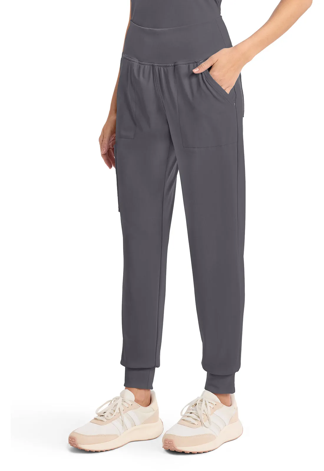 Achieve CK033 Women's 5-Pocket Jogger Pants Pewter