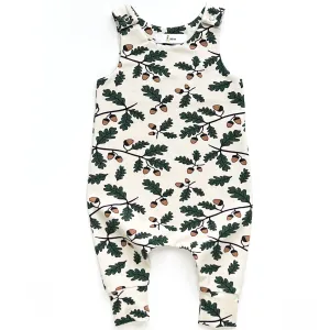 ACORNS DUNGAREE ROMPER