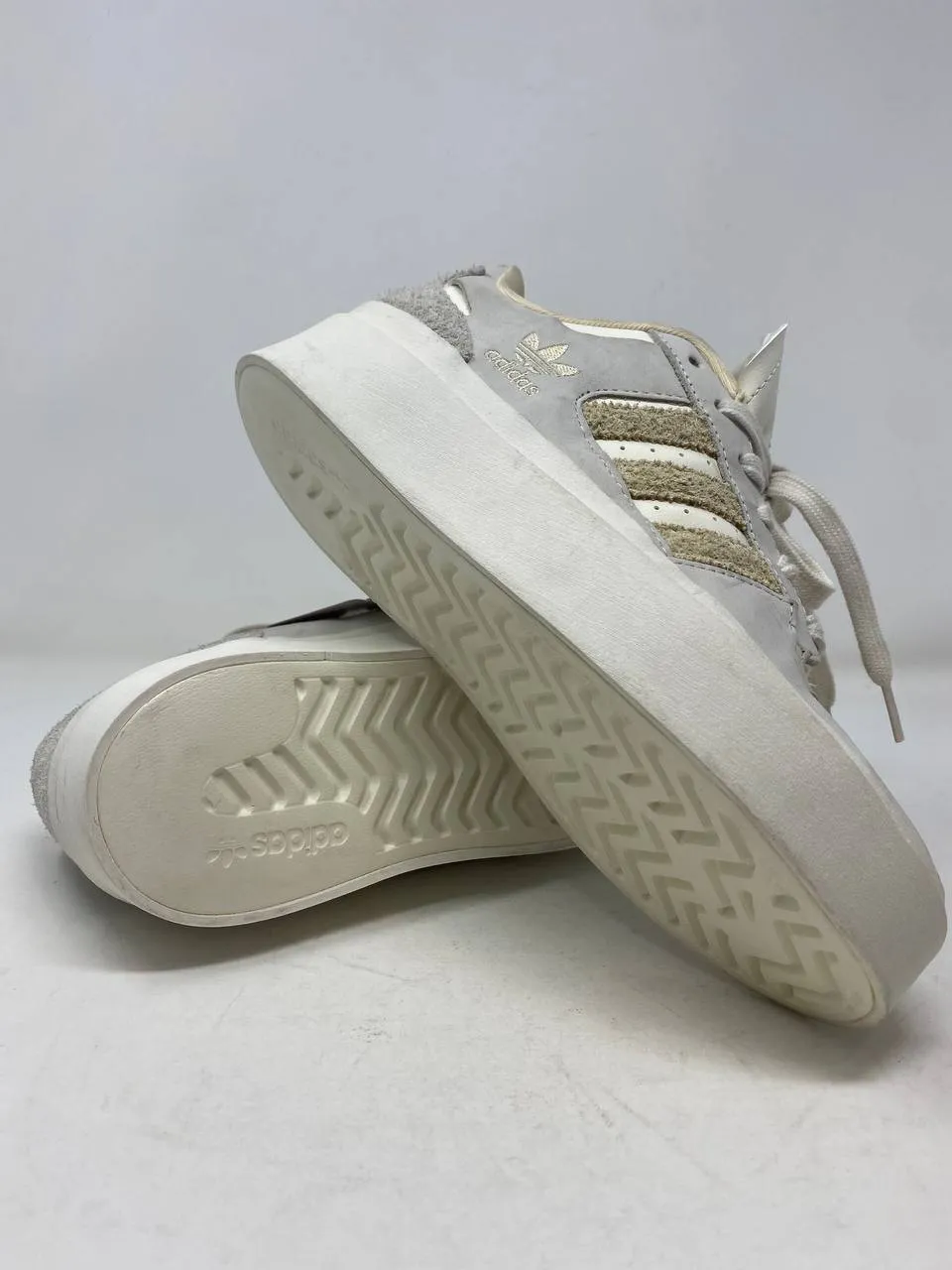 Adidas Forum Bold Platform Sneakers Womens US 7 Beige Like New