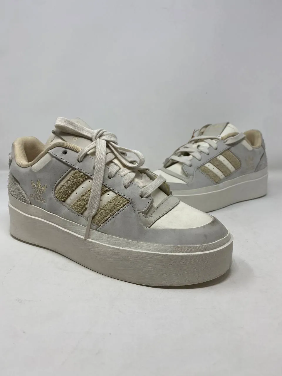 Adidas Forum Bold Platform Sneakers Womens US 7 Beige Like New
