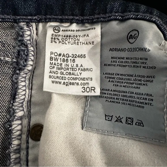 Adriano Goldshmied The Middi Ankle Jeans Size 30R