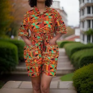 African Print Rompers