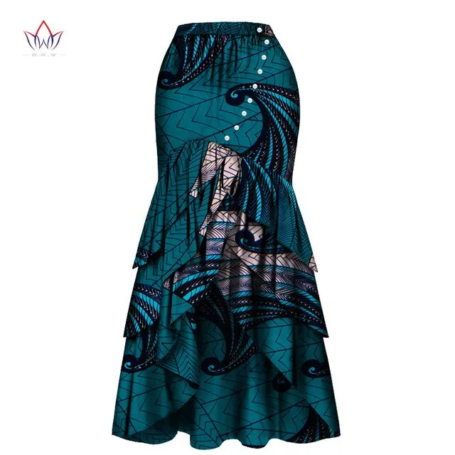 African Skirts For Women Long Maxi Skirt For Women Spring and Autumn Fashion Women's High Waist Elegant Long Skir Party Wy4570