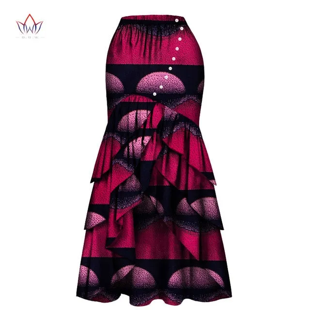 African Skirts For Women Long Maxi Skirt For Women Spring and Autumn Fashion Women's High Waist Elegant Long Skir Party Wy4570