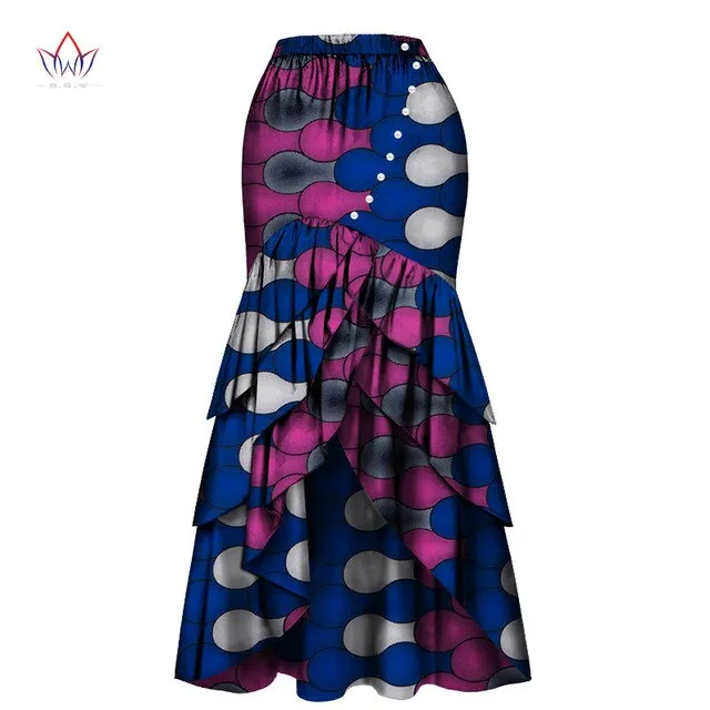 African Skirts For Women Long Maxi Skirt For Women Spring and Autumn Fashion Women's High Waist Elegant Long Skir Party Wy4570