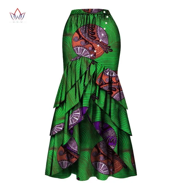 African Skirts For Women Long Maxi Skirt For Women Spring and Autumn Fashion Women's High Waist Elegant Long Skir Party Wy4570