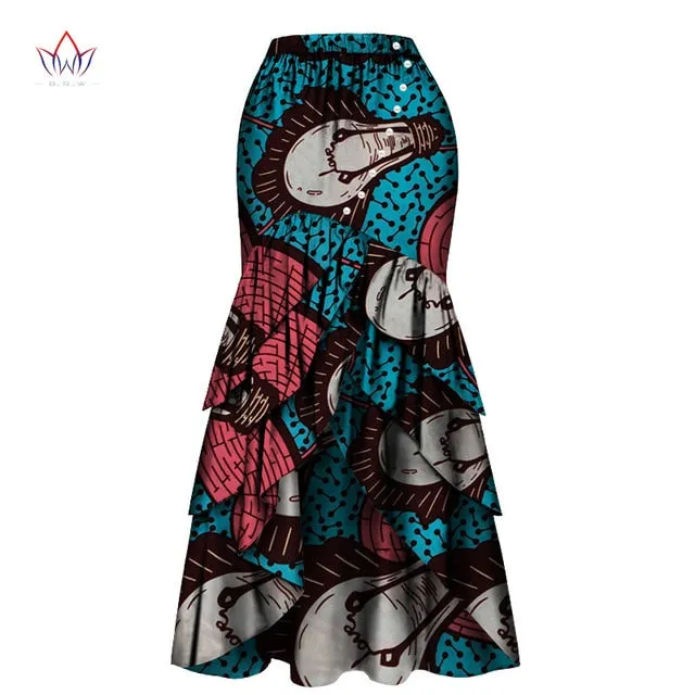 African Skirts For Women Long Maxi Skirt For Women Spring and Autumn Fashion Women's High Waist Elegant Long Skir Party Wy4570